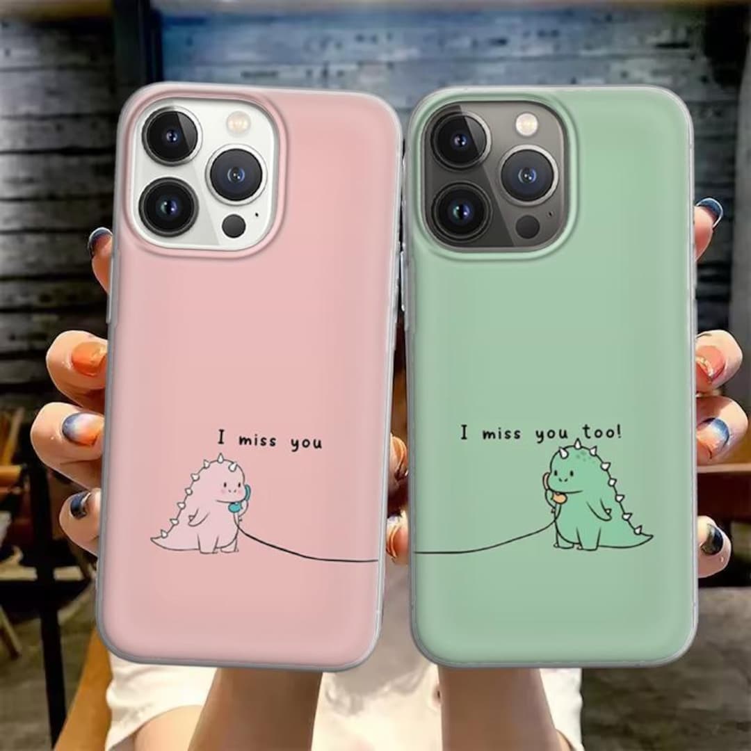 Capa de celular combinando para casal com estampa de dinossauro para ...