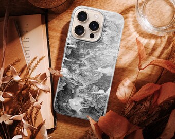 Coastal Map Art Phone Case: TPU Gel Cover
