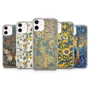 Art Nouveau William Morris Phone Cover for Your iPhone 16 Pro Max, 15 Plus, 14, 13, 12, X,  Samsung S25, S24 Ultra, A15, A55, Pixel 9  Pro,8