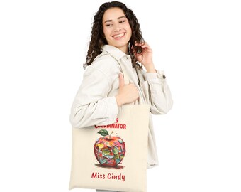 Bolsa de lona de algodón para coordinador del caos, regalo para profesor