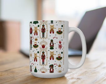 Tazza con motivo Schiaccianoci / Tazza in ceramica per le festività natalizie