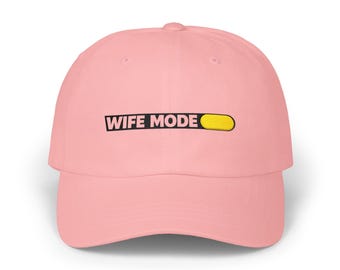 Wife Mode Progress Bar Dad Cap | Embroidered Baseball Hat