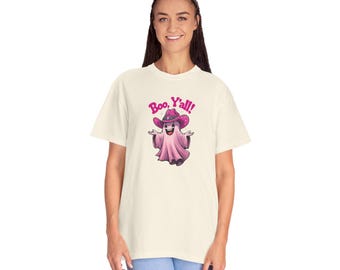 Camiseta Boo Y'all Ghost: Divertida camiseta unisex de Halloween