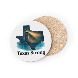 Texas Strong Coasters: Show Your Lone Star State Pride with Coastal Charm