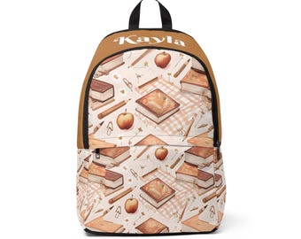 Personalized Book Backpack | Earth Tone Reader