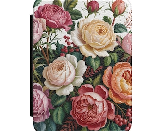 Vintage Rose Bouquet Kindle Case | Floral eReader Cover