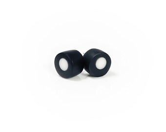 Colourful Resin Stud Earrings Inlaid With A cream Centre