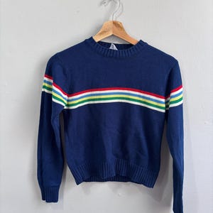 vintage 70s knit sweater adult xs