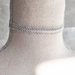 Silver Choker for 19th Century Historical Jewelry Gilded Age Jewelry Victorian Choker Necklace