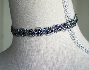 Silver Celtic Knotted Style Choker, Scottish Jewelry, Irish Jewelry, Historical Jewelry, Silver Choker