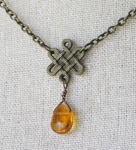 Celtic Knot Necklace / Outlander Inspired / Scottish Jewelry / Etsy