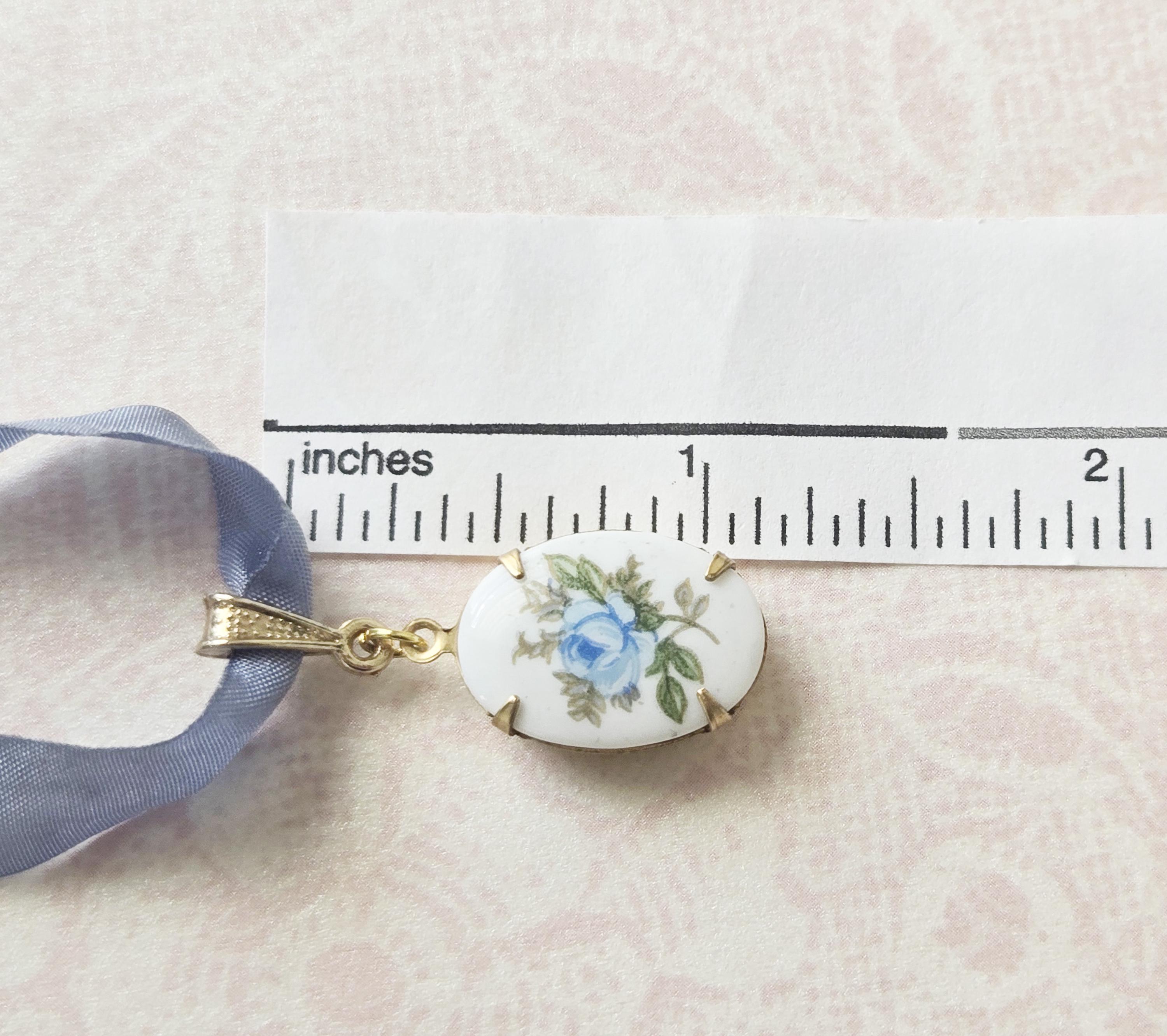 Blue Rose Choker, Victorian Ribbon Necklace, Gilded Age Jewelry - Etsy