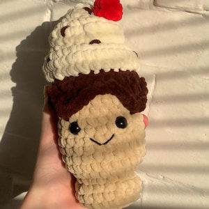 Crochet Ice Cream Plush Pattern | Cute Kawaii Amigurumi PDF | Dessert Crochet Toy | Instant Download