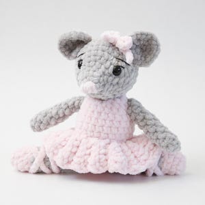 Ballerina Mouse Plushie Crochet Pattern | Amigurumi Plush Ballet Doll PDF