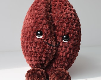Coffee Bean Plushie Crochet Pattern