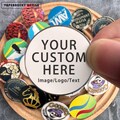 30mm Custom Badge, Create Your Own Badge, Personalised Pin, Brooch For Gifting, Christmas gifts product logo