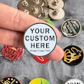 30mm Personalised Badge, Custom Badge, Create Your Own Design, Pin Badge, Free Design Photo Service, Personalised Pin, Christmas gifts product logo