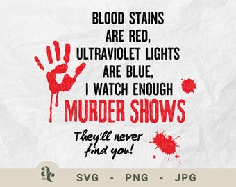 Murder Shows True Crime Quote SVG | Funny Dark Humor Cut File (Digital Download)