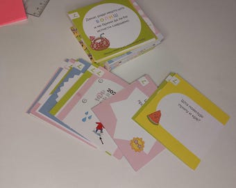 Druckbare Kinder-Gesprächskarten in serbischer Sprache, Wachstumsgedenkweise, Familienzeit (PDF)