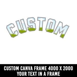 Service de cadre CANVA PERSONNALISÉ, modèle de cadre CANVA personnalisé, ajout modifiable pour créer votre propre texte, glisser-déposer facile