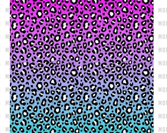 Pink and Purple Leopard Print Sublimation Background Clipart PNG Leopard Print Sublimation PNG Rainbow Sublimation Cheetah Background