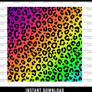 Regenbogen Leopard Print Sublimationshintergrund, Tierdruck, Gepardenprint, Regenbogenhintergrund, Rot, Orange, Gelb, Grün, Blau