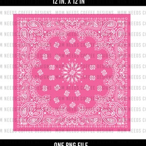 Pink Bandana Sublimation Background Clipart PNG Western print Sublimation PNG, Sublimation, Bandana Background  300 DPI Cowboy