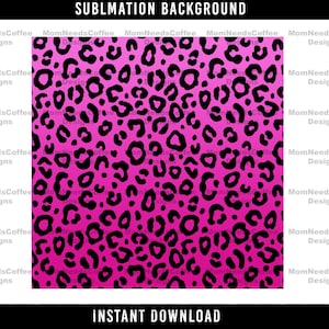 Pink Leopard Print Sublimation Background Pink Leopard Print PNG Leopard Sublimation PNG, Cheetah Print Rainbow Background