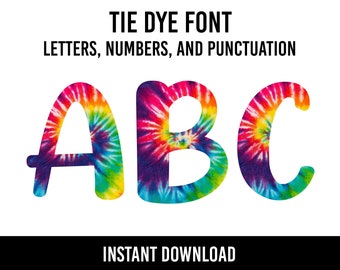 Tie Dye Alphabet 78 Letters, PNG File, Sublimation, Tie Dye Sublimation, Tie Dye Letters, Tie Dye Instant Download Digital Download Font