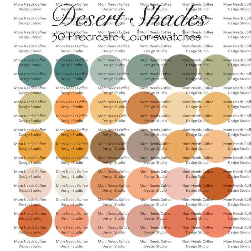 Desert Color Palette - Etsy
