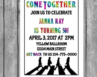 Beatles Party Decor Etsy