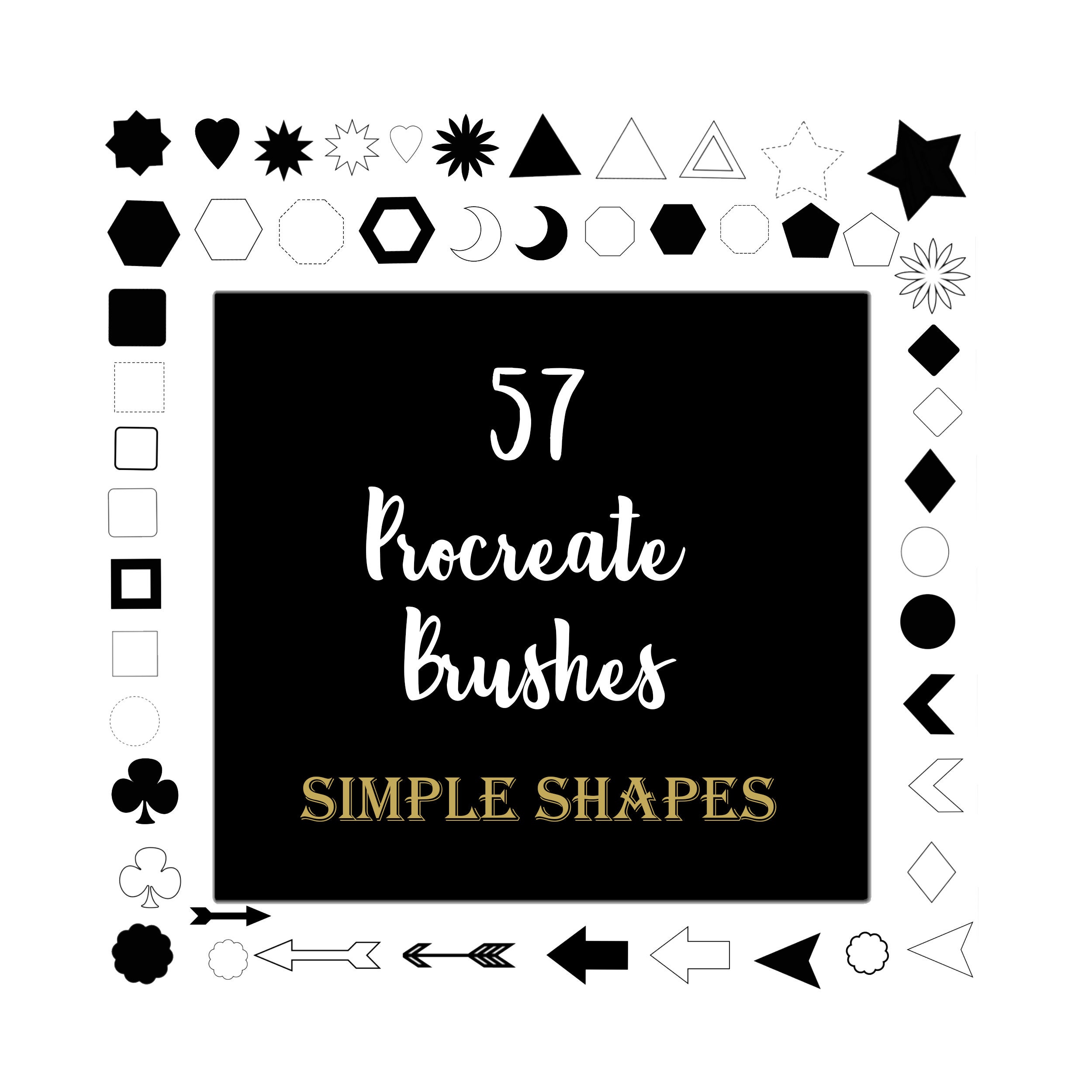 Shapes Free Brushes - (3,179 Free Downloads)