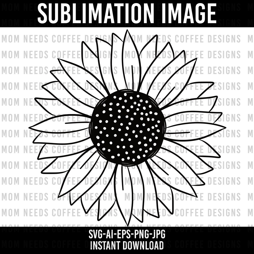 Tie Dye Sunflower PNG Colorful Sunflower Sublimation Sunflower Images