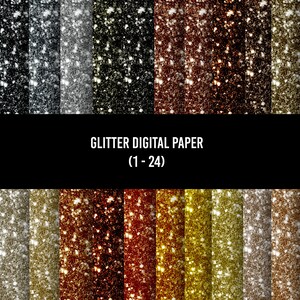 96 Glitter Digital Paper Pack, Sublimation Backgrounds (PNG) - Etsy