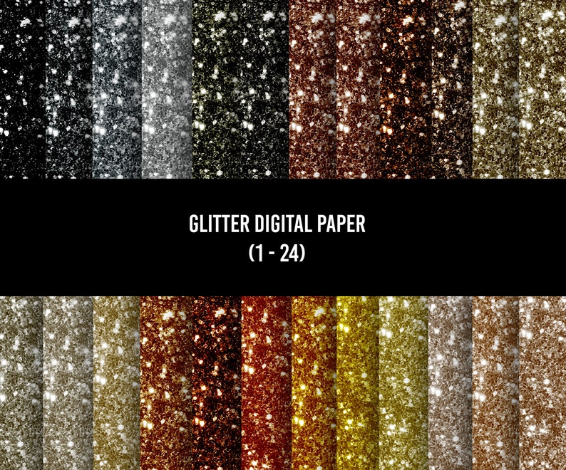 96 Glitter Digital Paper Pack, Sublimation Backgrounds (PNG) - Etsy