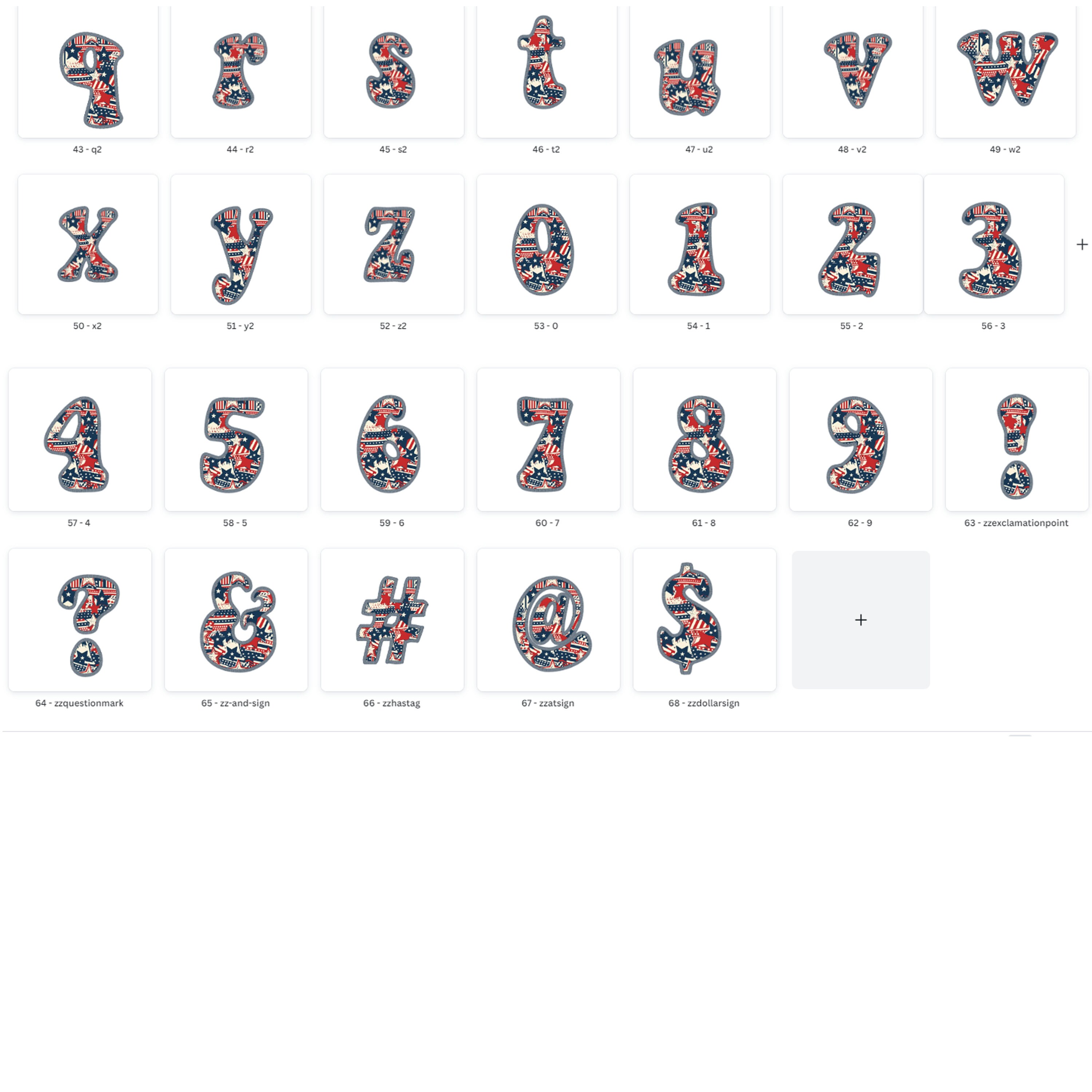 Fourth of July Alphabet, PNG, Glitter, 4th of July Letters, Sublimation ...