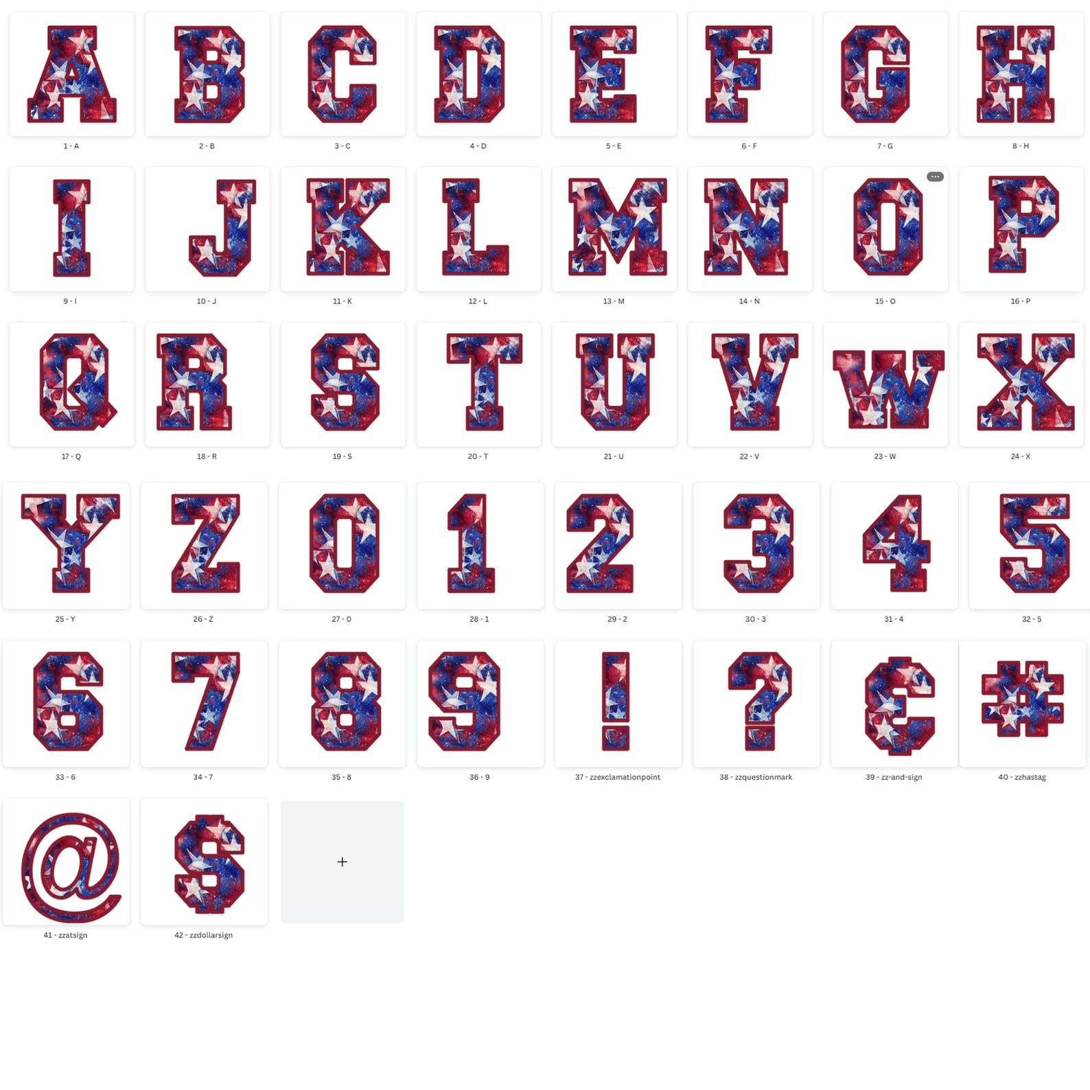 Fourth of July Alphabet, PNG, Glitter, 4th of July Letters, Sublimation ...