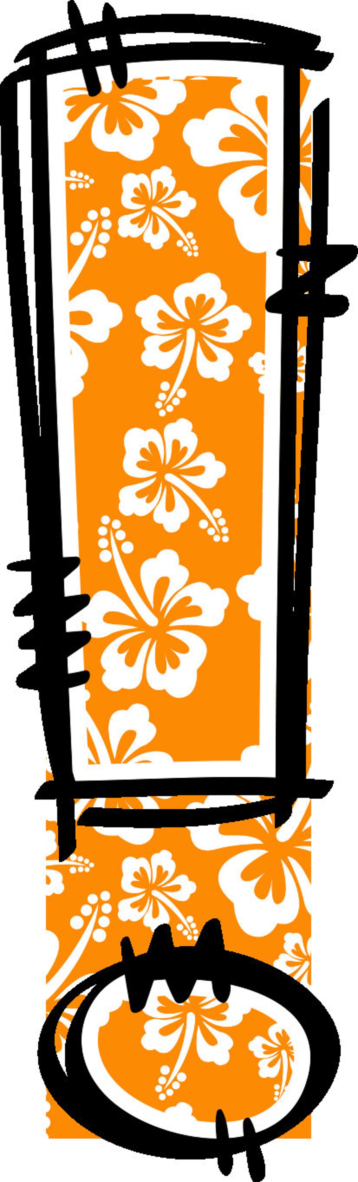 Hawaiian Alphabet Tropical Doodle Font Letters Summer Numbers PNG Font ...