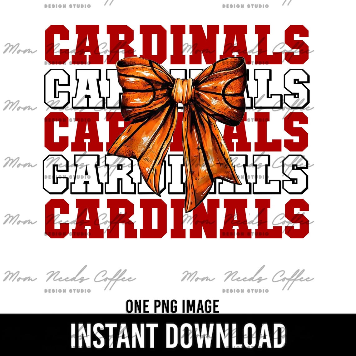 Cardinals Team Sublimation Design, Basketball Team, School Spirit
