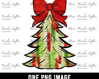 Christmas Tree Clipart PNG, Christmas Clipart, Christmas Sublimation, Sublimation Design, Holiday Clipart, Holiday Sublimation PNG