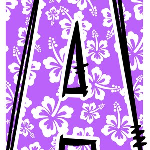 Hawaiian Alphabet Tropical Doodle Font Letters Summer Numbers PNG Font ...