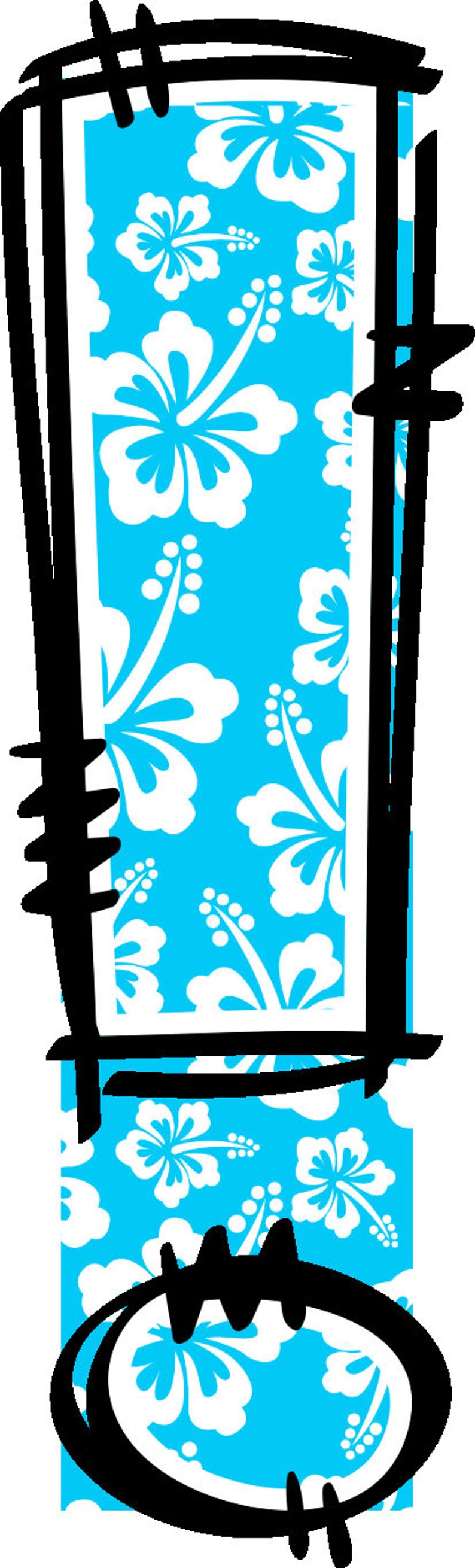 Hawaiian Alphabet Tropical Doodle Font Letters Summer Numbers PNG Font ...