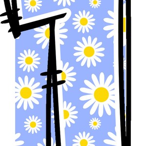Daisy Alphabet Doodle Font Letters Floral Numbers PNG Daisy Flower ...