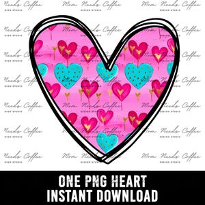 Valentines Heart PNG, Valentines Day, Heart Clipart, Coquette Heart, Preppy Heart, Heart Sublimation, Sublimation Design valentine heart PNG