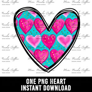 Valentines Heart PNG, Valentines Day, Heart Clipart, Coquette Heart, Preppy Heart, Heart Sublimation, Sublimation Design valentine heart PNG