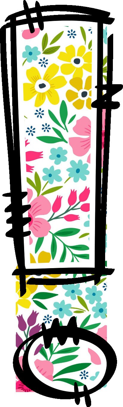 Retro Flower Alphabet Doodle Font Letters Floral Numbers PNG Font ...