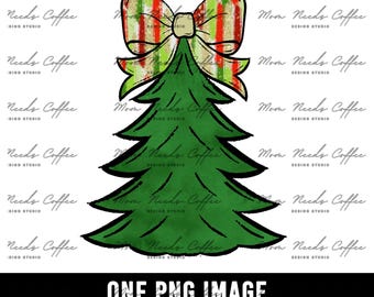 Christmas Tree Clipart PNG, Christmas Clipart, Christmas Sublimation, Sublimation Design, Holiday Clipart, Holiday Sublimation PNG