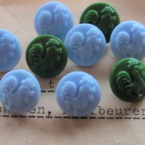 N. 78 Pomelli in vetro vintage, pomelli per bambini, 9 pezzi, rubinetti, 18 mm, Neugablonz
