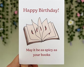 グリーティングカード - 誕生日おめでとう - あなたの本と同じくらい刺激的な日になりますように