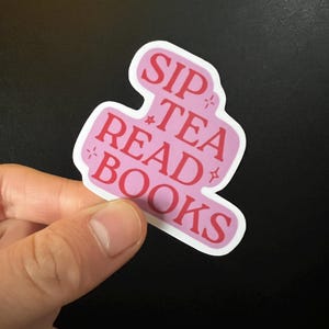 Sticker - Siroter du thé Lire des livres